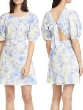 Baum und Pferdgarten Adalane Striped Mini Dress NWT EU 36 US 6 Blue White